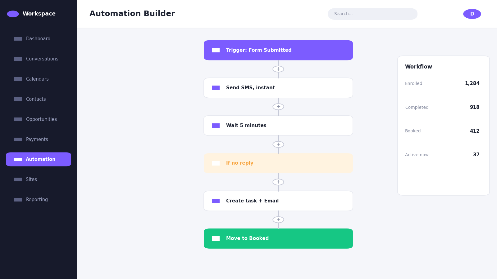 Workflow automation builder